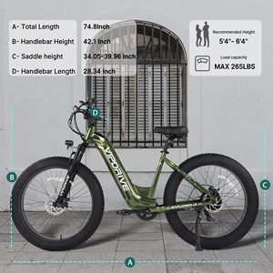 Vipdrive almacén de la UE Envío Directo Downhill EBike MTB extraíble 48V 15AH mejor batería 750W mujeres Low Step Snow Beach Bike - Product Image 4