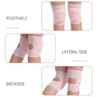 NOUVEAU Genouillères et orthèses de compression respirantes et sécurisées pour le volleyball et la pole dance - Polyester/Mousse EVA Éponge épaisse unisexe