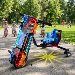 Nuovo Stile Scooter Elettrico per Bambini 36V 350W Brushless in Acciaio, Triciclo Elettrico a 3 Ruote per Drifting - Product Image 6