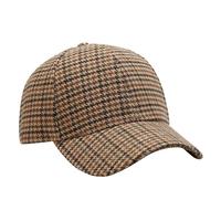 Gorra de Béisbol Unisex Retro con Estampado de Pata de Gallo, Estilo Polo Informal, Gorra de Papá
