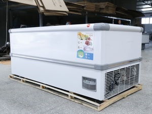 Congélateur coffre commercial à porte vitrée, prix usine, pour la présentation de glaces, gelatos et bâtonnets glacés - Product Image 2