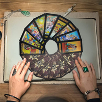 Cartes de tarot personnalisées Jeu d'oracle avec papier d'art à feuille d'or Impression offset de taille personnalisée