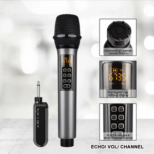 Hot Selling Karaoke Microfoon Draadloze Handheld Zangapparaat Echo En Kanaal Aangepaste Plastic Oplaadbare Microfoon - Product Image 2