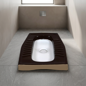 VIstaar Noir Rustique Double Couleur Céramique Squating Eastern Pan pour l'Algérie, le Golfe, le Yémen, le marché africain Prix bon marché Sanitaires - Product Image 2