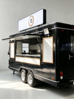 Remorque alimentaire mobile personnalisée avec éclairage LED, entièrement équipée pour la vente de nourriture de rue, la restauration, le bar mobile et les snacks