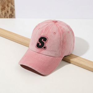 Gorra de Papá con Letra S Bordada, 100% Algodón Lavado, 6 Paneles, Unisex, Ajustable, para las Cuatro Estaciones, para Deportes Casuales al Aire Libre - Product Image 2