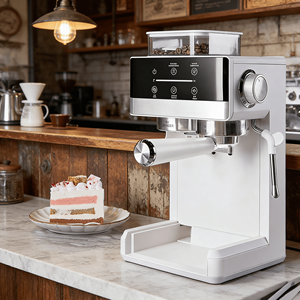 Machine à café expresso italienne automatique professionnelle portable électrique commerciale avec filtre pour les entreprises - Product Image 1