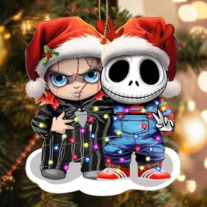 Décoration d'horreur créative Horreur Jack Joker Cadeau de Noël Acrylique Décoration de vacances Pendentif - Product Image 2