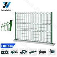 Clôture en treillis métallique galvanisé recouvert de PVC de haute qualité, 7 pieds, 3D, protectrice, écologique, résistante aux intempéries, installation facile, durable