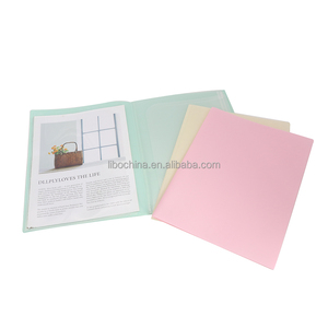 Nhựa thư mục tập tin với 6/8/10 bên trong L Shape Pocket <span class=keywords><strong>A4</strong></span> Kích thước thư mục tập tin cho tài liệu với màu sắc pastel Bìa - Product Image 6