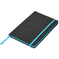 Journal ligné en papier épais de qualité supérieure A5 cahier à couverture rigide noir pour l'école à la maison de bureau