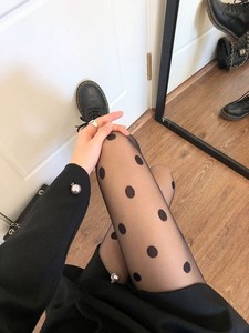 Pr977 Black High Stockings Silicone Lace Top Stay <strong>up</strong> Silky Semi Sheer Pantyhose for Women <strong>Hold</strong> <strong>up</strong> Nylon - Product Image 2