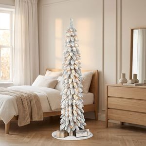 Arbre de Noël artificiel réaliste en PE et PVC, effet neige, type <span class=keywords><strong>sapin</strong></span> floqué, avec charnières, pour la décoration de la maison et des fêtes - Collection Ownerparty - Product Image 2