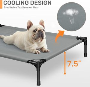 Cama Elevada para Mascotas de Lujo, Lavable, Ortopédica, de Cuatro Patas, para Viajes y Exteriores, en Oferta en Am-azon - Product Image 3