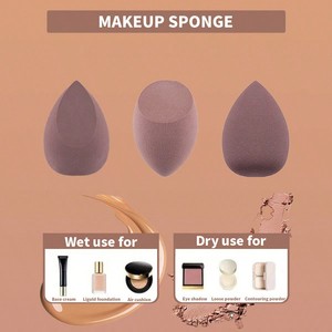 Vẻ đẹp trang điểm trứng siêu mềm bột phun miếng bọt biển ướt & khô sử dụng có thể giặt mô hình T-01 - Product Image 3