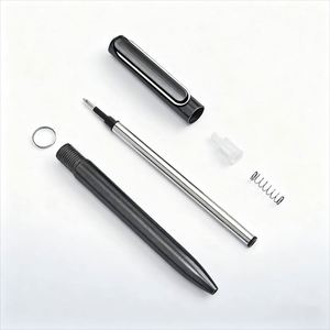 High Grade Metal Ballpoint <b>Pen</b> with logo Luxury Rollerball <b>Pen</b> Business Signature Metal <b>Pen</b> Black Custom logo for Advertising - Product Image 2