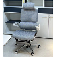 Kursi Kantor Ergonomis Eksekutif Modern Kelas Atas Foshan, Kursi Meja Komputer Rumah, Kursi Kantor Berbahan Jala Dengan Penyangga Pinggang yang Dapat Disesuaikan