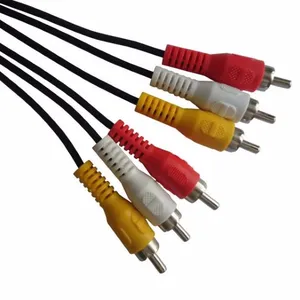 3 Voet 3rca Mannelijke Naar Mannelijke Kabel Verbinding Audio Video Componenten Av Kabel Rca Kabel Voor Home Theater, Stereo Systemen