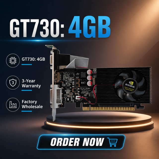 ITZR NEW GT730 4GB DDR3 Graphics Card 128Bit GPU Cheap Gaming Video Card for Desktop Computer
