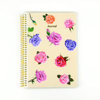 Carnet de notes personnalisé A5 avec reliure spirale, couverture en PP imprimée, pour fournitures scolaires, planificateur personnalisé pour étudiants