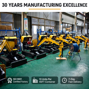 Mini Excavadora <span class=keywords><strong>de</strong></span> 1 Tonelada, Nueva Excavadora Compacta <span class=keywords><strong>de</strong></span> Orugas, Excavadora Pequeña <span class=keywords><strong>de</strong></span> 1 Tonelada para Trabajos <span class=keywords><strong>de</strong></span> Construcción en Granjas y Jardines - Product Image 4