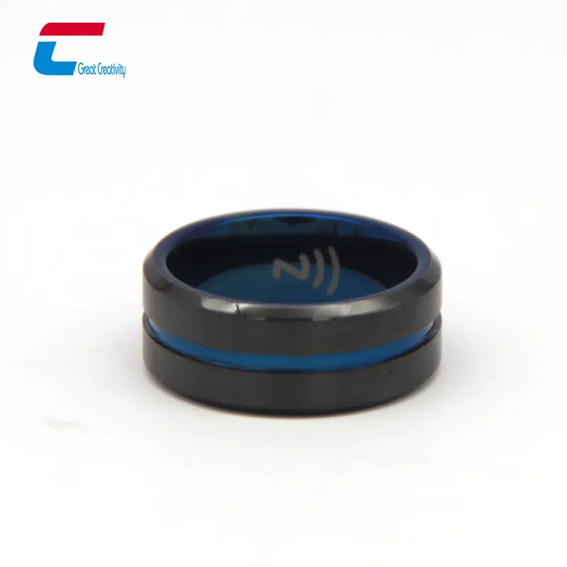 Kontaktlose NFC-Ringe aus Keramik/Edelstahl Rfid Smart Ring Nfc