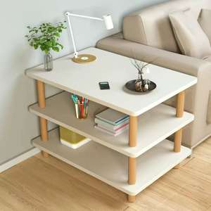 JQ Tables <span class=keywords><strong>de</strong></span> chevet modernes à 2 niveaux Tables <span class=keywords><strong>de</strong></span> chevet en bambou naturel pour chambre principale Meubles <span class=keywords><strong>de</strong></span> chambre en bois - Product Image 4