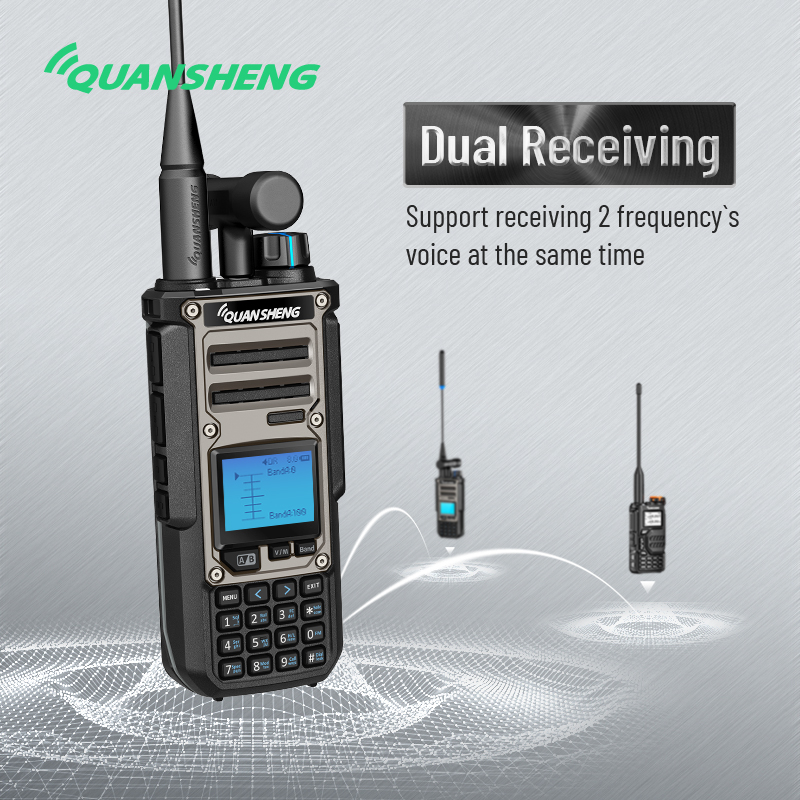 Quansheng TK11(8) 10WマルチバンドUHF VHF双方向ラジオAM SSB