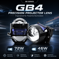 VAHID GB4 Galaxy Eyes Series 3.0 Pouces Lentille de projecteur laser Bi-LED 12V 6000K Phare LED pour mise à niveau de véhicule
