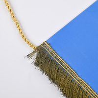 Drapeau suspendu personnalisé avec logo imprimé, fanion de football avec pompon, prix d'usine