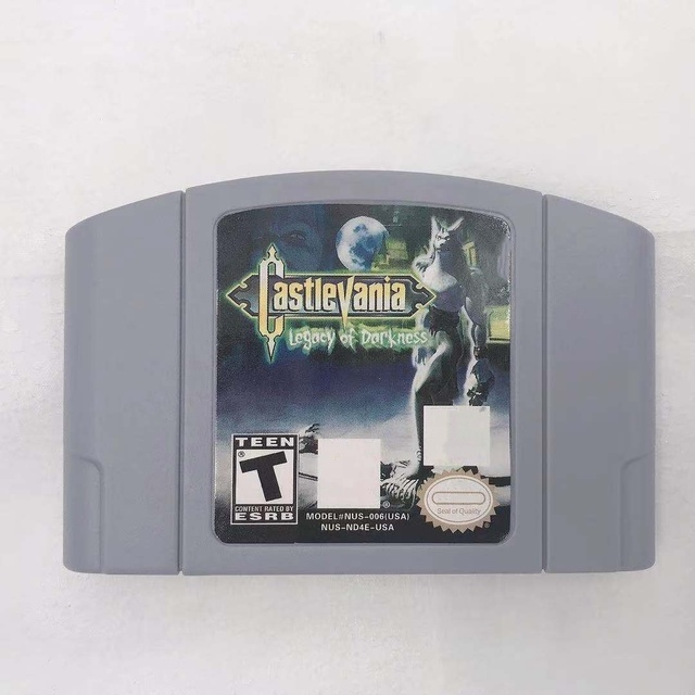 Castlevania Legacy of Darkness Video Game Card for 64 Bit Game Cartridge US NTSC Version English