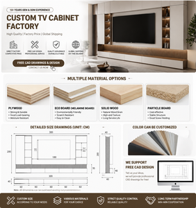 Mueble <span class=keywords><strong>de</strong></span> <span class=keywords><strong>TV</strong></span> <span class=keywords><strong>de</strong></span> Pared Completo, Minimalista y Moderno, con Chapa <span class=keywords><strong>de</strong></span> Madera Clara y Estantes LED - Product Image 6