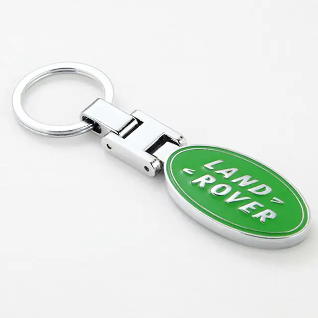 Benutzer definierte Chrom Zink legierung Metall Auto Schlüssel bund Ring Auto Logo Schlüssel anhänger für die Förderung