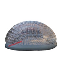 Grand dôme de piscine gonflable transparent en PVC scellé à l'air Couverture de piscine étanche Tente d'extérieur