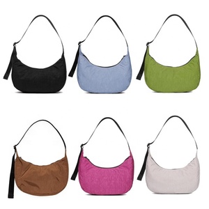 Sac à dumplings en toile personnalisé en nylon, sac à bandoulière souple pour la vie quotidienne, petit sac à bandoulière pour femme, sac hobo, sac à bandoulière pour femme - Product Image 3