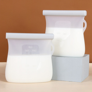 Sac de conservation du lait maternel 250 ml avec couvercle à rabat, compatible réfrigérateur et congélateur, utilisation en voyage - Product Image 1
