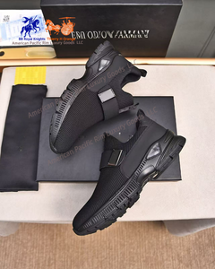 2025 Amani hommes classique chaussures basses respirant fond épais maille supérieure sans lacet baskets décontractées course en cuir véritable - Product Image 4