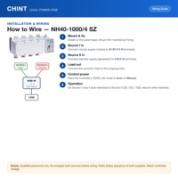 Chint NH40SZ ATS 100A 250A 400A 630A 800A 1250A 3P 4P Commutateur de transfert automatique à double alimentation classe PC Conmutador IEC60947-6-1
