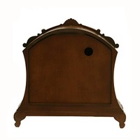 Jam Meja Retro Kayu Solid Gaya Eropa Kelas Atas dengan Bunyi Lonceng Setiap Jam, Mesin Quartz