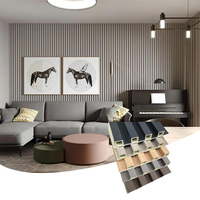Panneau mural moderne et classique en composite de fibres de bambou ignifuge, écologique et imperméable pour salon et hôtel