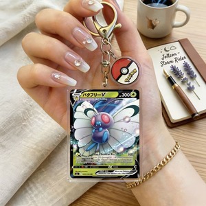 พวงกุญแจอะคริลิคโปเกมอนภาษาอังกฤษ PTCG Pocket Elves หมายเลข 201-300  ลาย Clefairy, <span class=keywords><strong>Butterfree</strong></span>, Umbreon  ของขวัญสำหรับแขวนกระเป๋า - Product Image 6
