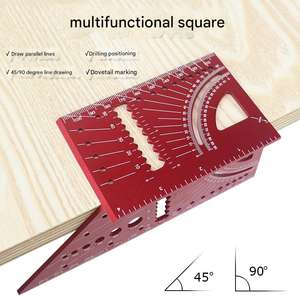Industriale e DIY grado ispessito foro <span class=keywords><strong>disegno</strong></span> T-angolo scarabocchio calibro 45 90 gradi righello ad angolo retto per la lavorazione del legno - Product Image 2