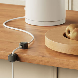 Support de cordon de gestion de câble d'organisateur de cordon de <span class=keywords><strong>bureau</strong></span> à domicile sûr lisse réglable pour l'appareil - Product Image 4