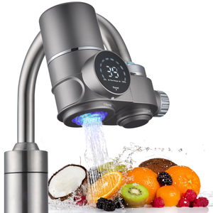 Robinet purificateur d'eau intelligent à affichage numérique UV pour lavabo, idéal pour salle de bain et cuisine - Product Image 1