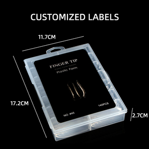 Moldes Duales para Uñas Rusas de Almendra con Logotipo Personalizado, Moldes Superiores de PP, Guía para Extensión de Uñas con Gel - Product Image 6