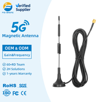 Antenne à base magnétique 600-6000 MHz 2G 3G 4G 5G 3dBi avec connecteur mâle SMA et câble RG178 pour routeur sans fil