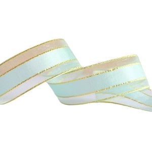 Ruban en organza aérien et éthéré, design transparent pastel, pour la décoration de fêtes de mariage et de baby showers - Product Image 3