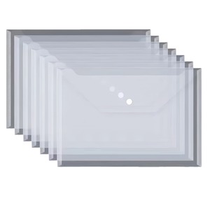 Biểu tượng tùy chỉnh in ấn tái sử dụng A4 rõ ràng nhựa thư mục tập tin túi phong bì nhựa rõ ràng nhựa thư mục hoặc tài liệu - Product Image 2