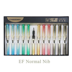 Pluma estilográfica <span class=keywords><strong>de</strong></span> escritura fluida recargable borrable con calor con logotipo personalizado <span class=keywords><strong>de</strong></span> estilo <span class=keywords><strong>de</strong></span> caligrafía punta <span class=keywords><strong>de</strong></span> acero inoxidable EF 0,38 práctica - Product Image 6