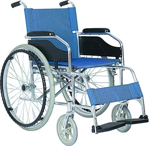 Chinese Manufacturer Manual Aluminum Frame Wheelchair mit Locking United Brake